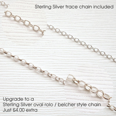 Mens Classic Sterling Silver Monogram Personalised Necklace - AMAZINGNECKLACE.COM