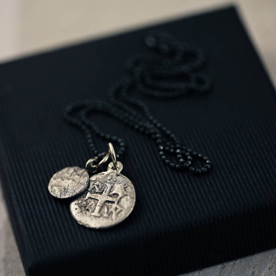 Mens Pieces Of Eight Pirate Personalised Necklace - AMAZINGNECKLACE.COM