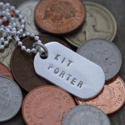 Mini Silver Identity Dog Tags - AMAZINGNECKLACE.COM