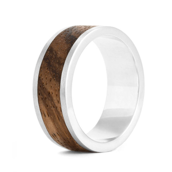 Wood Personalised Ring Native Chunk - AMAZINGNECKLACE.COM