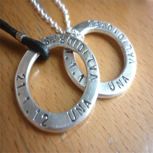 Two Personalised Wedding Necklaces - AMAZINGNECKLACE.COM