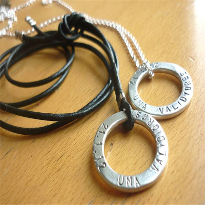 Two Personalised Wedding Necklaces - AMAZINGNECKLACE.COM