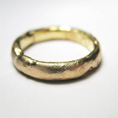 18ct Gold Organic Personalised Ring - AMAZINGNECKLACE.COM