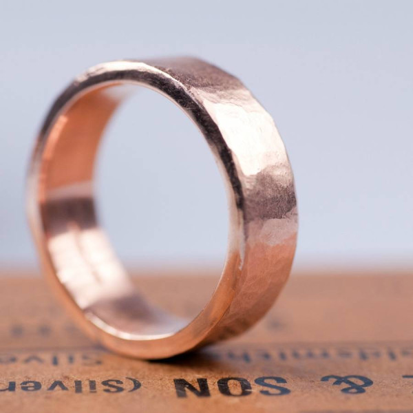 Organic 18ct Gold Mens Personalised Ring - AMAZINGNECKLACE.COM