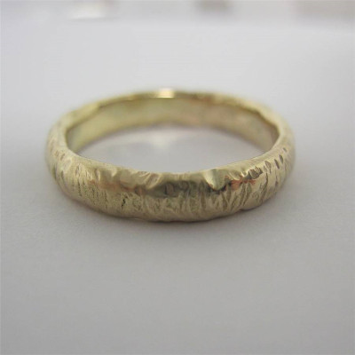 18ct Gold Organic Personalised Ring - AMAZINGNECKLACE.COM