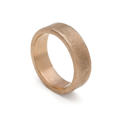 Organic Wide 18ct Gold Personalised Ring - AMAZINGNECKLACE.COM