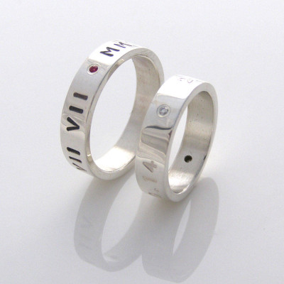 Silver Personalised Ring For Couple - AMAZINGNECKLACE.COM