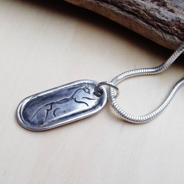 Uffington Horse Silver Pendant - AMAZINGNECKLACE.COM