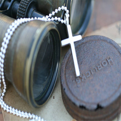 Personalised Love And Protect Cross Mens Chain - AMAZINGNECKLACE.COM