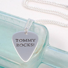 Your Story, Your Melody: Crafting the Silver Plectrum Necklace