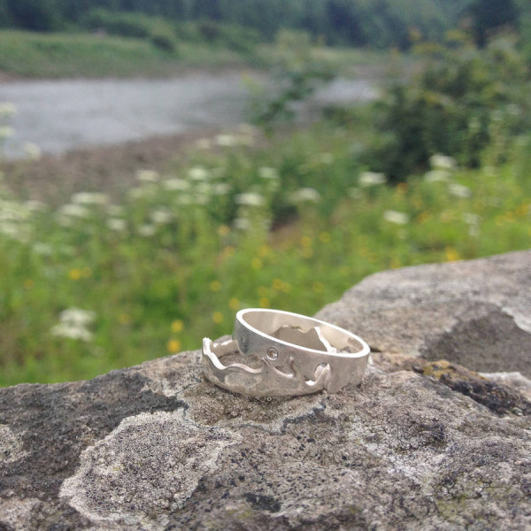 Personalised River Ring - AMAZINGNECKLACE.COM