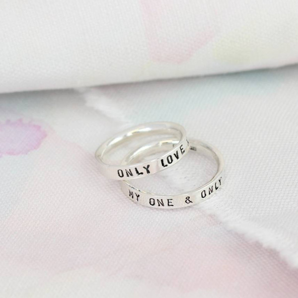 Personalised Script Ring For Couples - AMAZINGNECKLACE.COM