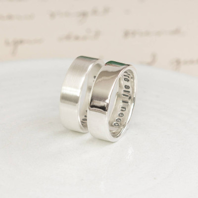 Personalised Silver Hidden Message Ring - AMAZINGNECKLACE.COM