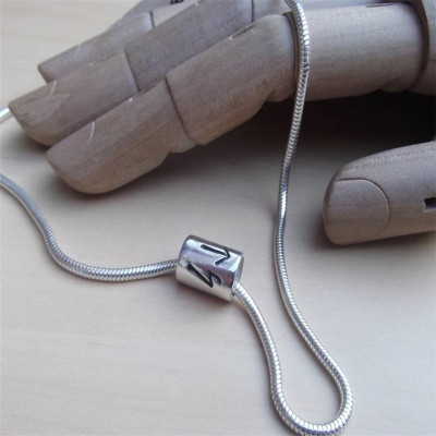 Personalised Silver Rune Thong Necklace - AMAZINGNECKLACE.COM