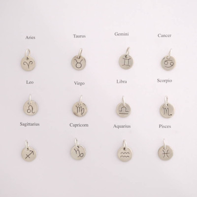 Personalised Silver Zodiac Necklace - AMAZINGNECKLACE.COM