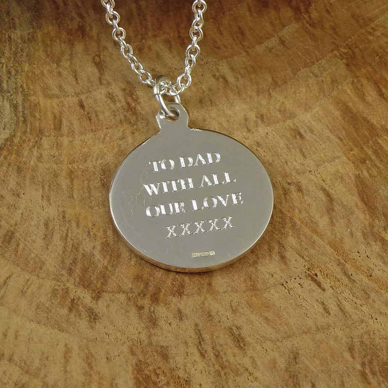 Personalised Mens St Christopher Necklace | Posh Totty Designs