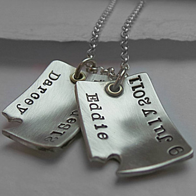 Piece Of My Heart Curved Dog Tags - AMAZINGNECKLACE.COM