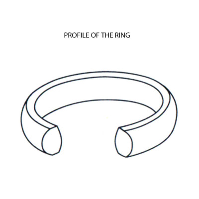 18ct Gold Wedding Band Wedding Personalised Ring - AMAZINGNECKLACE.COM