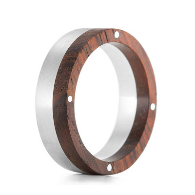 Wood Personalised Ring Rivet - AMAZINGNECKLACE.COM