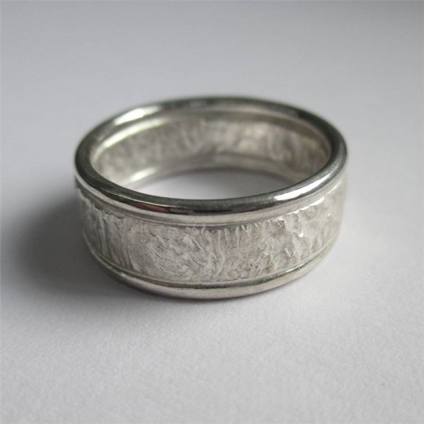 Rocky Outcrop Personalised Ring With Polished Edges - AMAZINGNECKLACE.COM