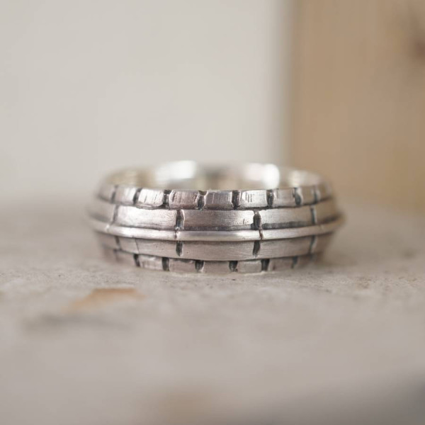 Roof Silver Personalised Ring - AMAZINGNECKLACE.COM