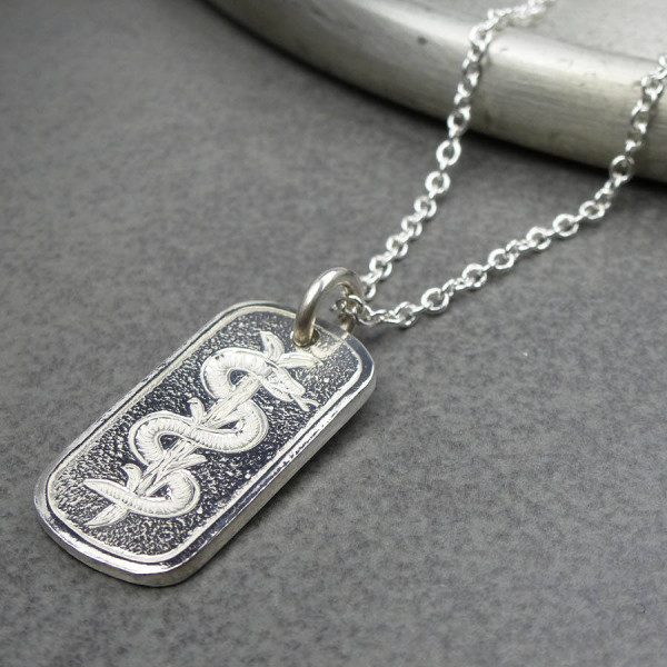 Silver Medical ID Tag - AMAZINGNECKLACE.COM