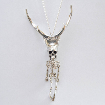 Silver Pierre Skeleton Pendant - AMAZINGNECKLACE.COM