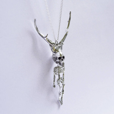 Silver Pierre Skeleton Pendant - AMAZINGNECKLACE.COM