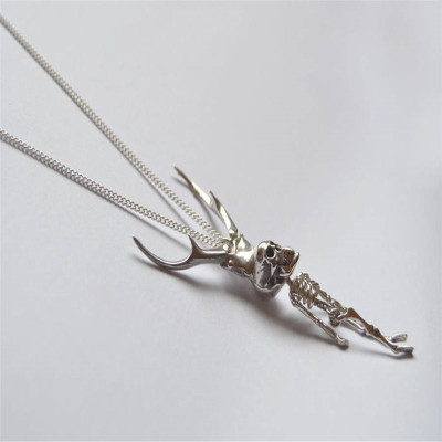 Silver Pierre Skeleton Pendant - AMAZINGNECKLACE.COM