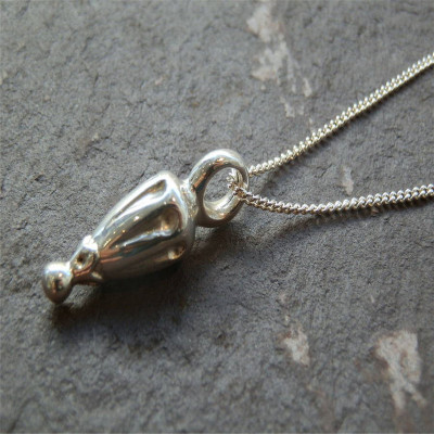 Silver Toggle Hot Air Balloon Pendant - AMAZINGNECKLACE.COM