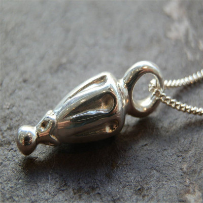 Silver Toggle Hot Air Balloon Pendant - AMAZINGNECKLACE.COM