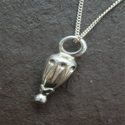 Silver Toggle Hot Air Balloon Pendant - AMAZINGNECKLACE.COM