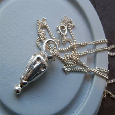 Silver Toggle Hot Air Balloon Pendant - AMAZINGNECKLACE.COM