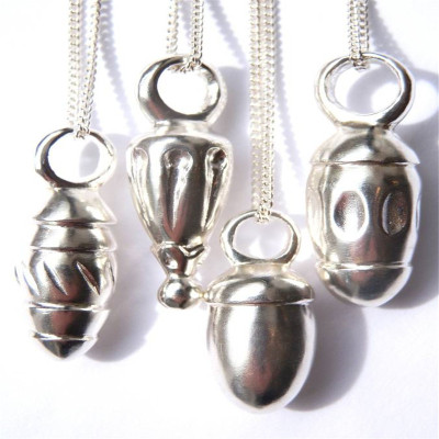 Silver Toggle Hot Air Balloon Pendant - AMAZINGNECKLACE.COM