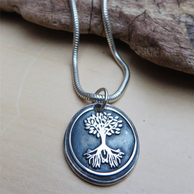 Silver Tree Seal - AMAZINGNECKLACE.COM