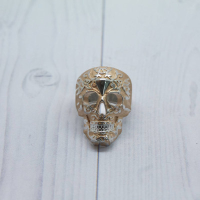 Skull Personalised Ring - AMAZINGNECKLACE.COM