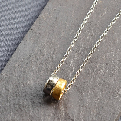 Small Meteorite Rings Personalised Necklace - AMAZINGNECKLACE.COM