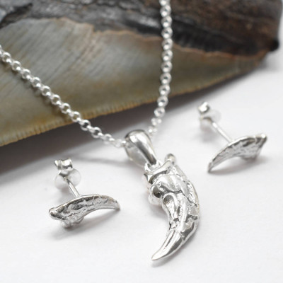 Sterling Silver Raptor Claw Pendant - AMAZINGNECKLACE.COM