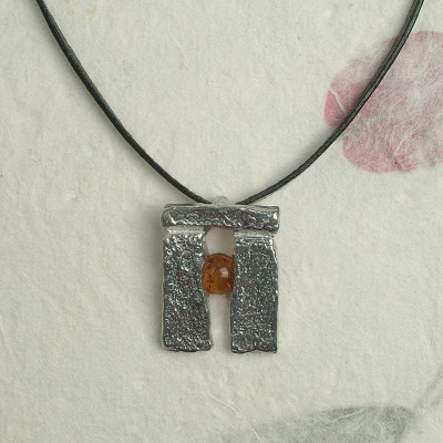 Stonehenge Rising Sun Personalised Necklace  - AMAZINGNECKLACE.COM