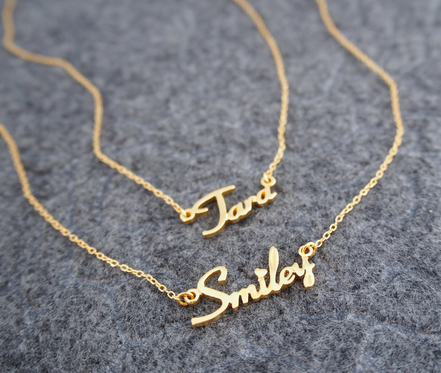 20% OFF Double Chain Name Necklace Personalized Layer - Main Image
