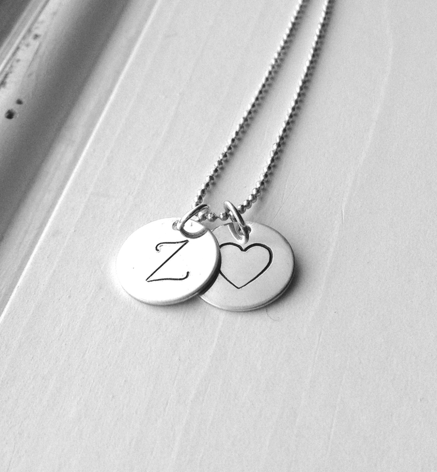 【LOVE ME MONSTER】Square & Initial Necklace〜イニシャル入り LOVE ME MONSTER】Square & Initial Necklace〜イニシャル入り