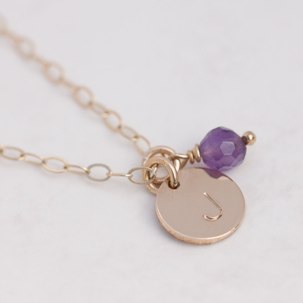 Initials Necklace Gold, Initial Necklace Gold, Dainty Gold Necklace Personalized Small Gold Disks /Minimal Circle Tags Disc / Monogram