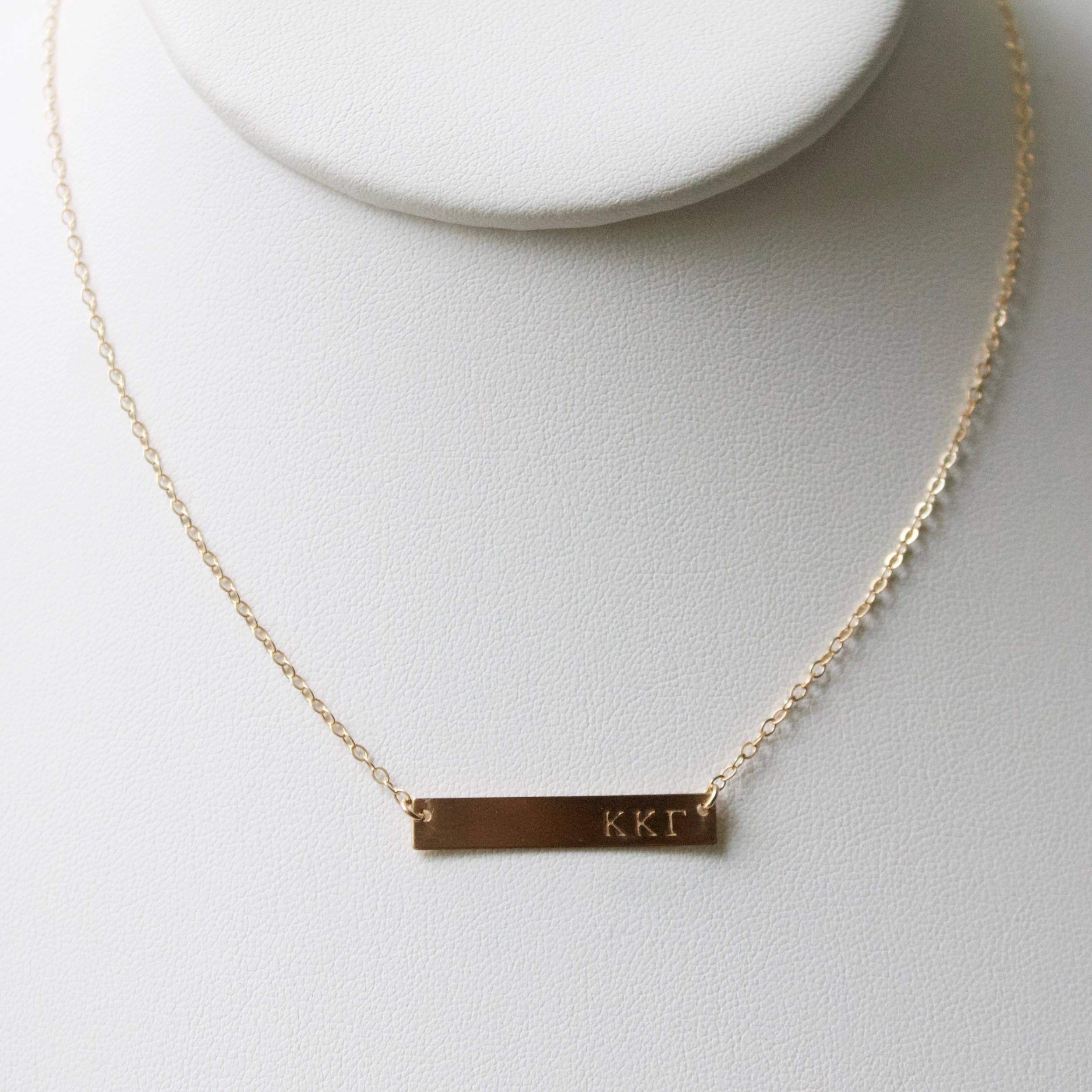 KAPPA KAPPA GAMMA Necklace / Sorority Necklace / Sorority Bar Necklace /Greek Jewelry / Sorority Gift / Sorority Jewelry / Licensed Designer