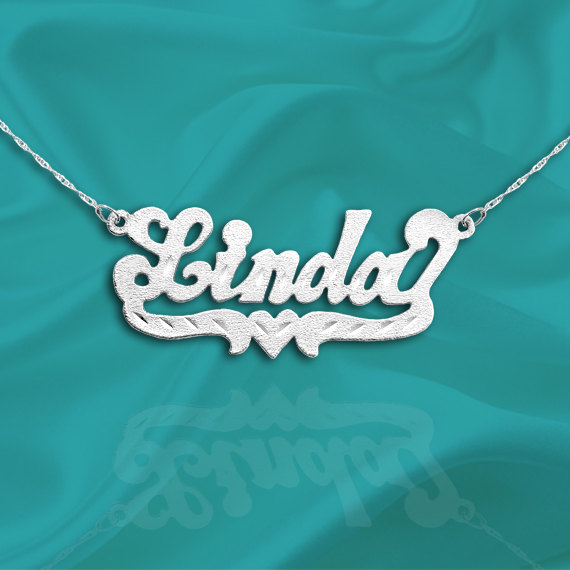 Name Necklace - Sterling Silver - Personalized Name Necklace - Made in USA