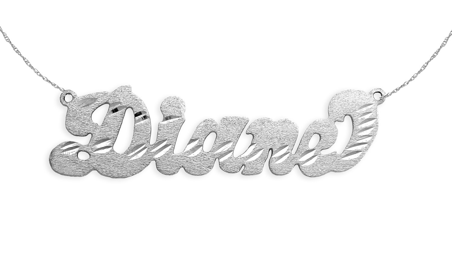 Name Necklace Sterling Silver - Handcrafted Personalized Name Necklace - Made in USA