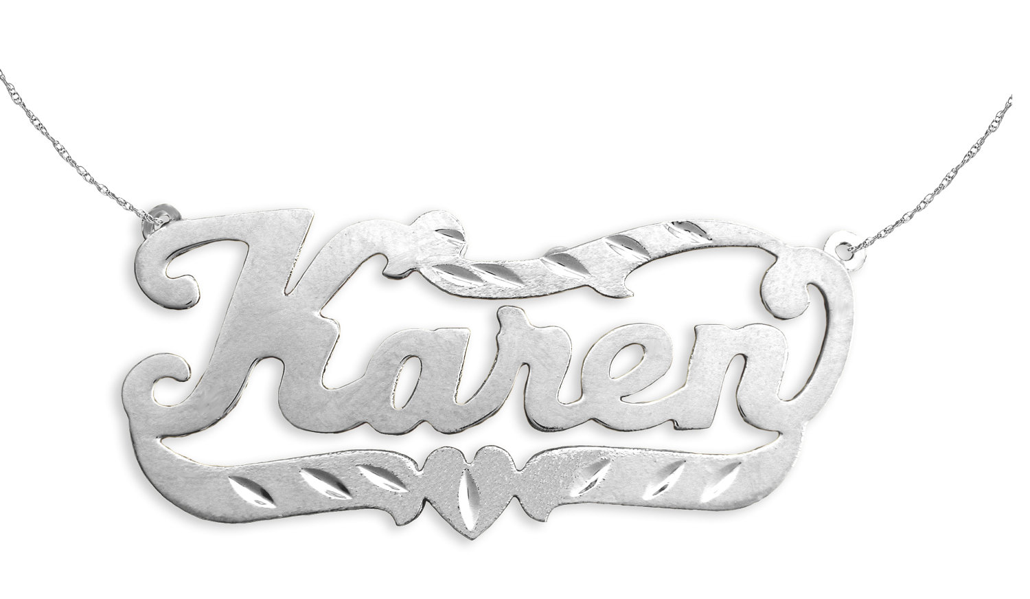 Name Necklace Sterling Silver Personalized Name Necklace - Made in USA
