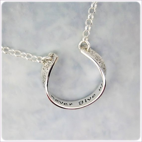 Secret Message Necklace - Personalized Hidden Message Necklace - Inspirational Necklace - Quote jewelry - Hand Stamped Sterling Silver