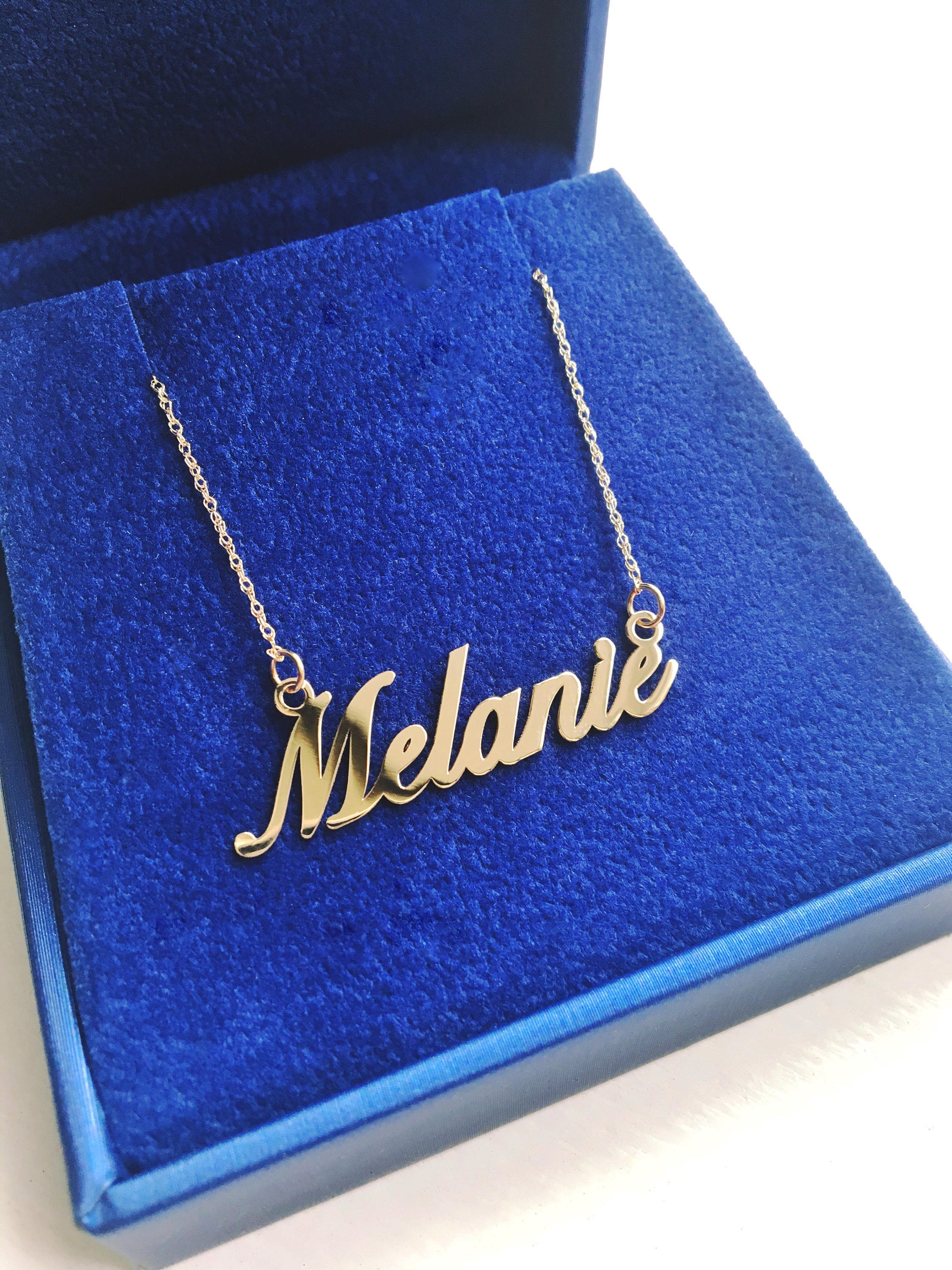Sterling Silver/Gold-Plated Script Nameplate Necklace