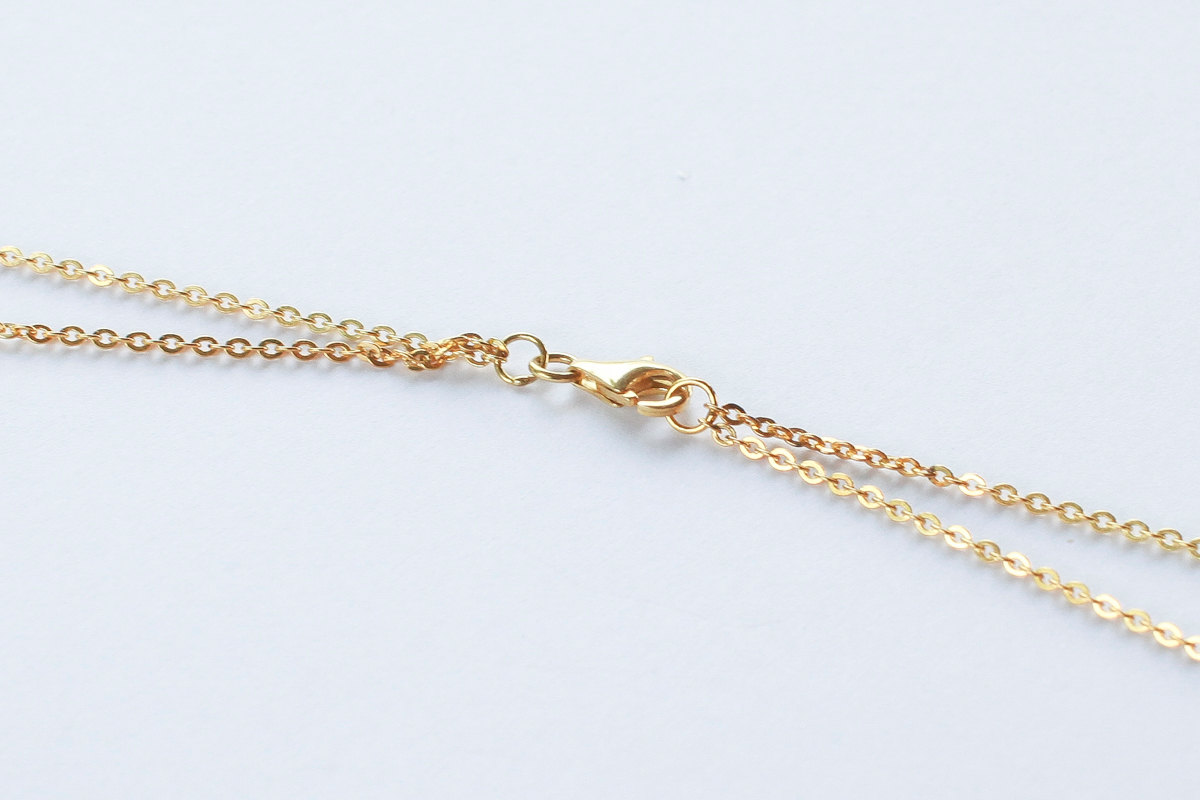 Cara Delevingne Necklace Set - Gothic Initial Necklaces (Duo Set) - Gothic Letter Necklaces