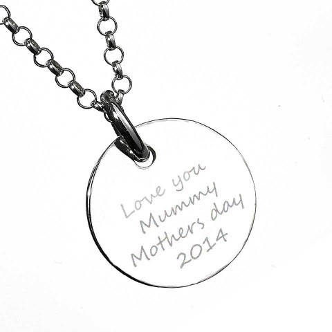 Large Engraved Handprint Personalised Necklace For Children - AMAZINGNECKLACE.COM